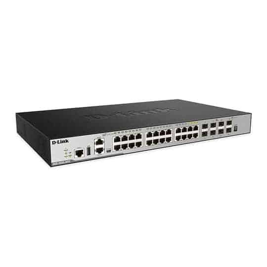 20-port D-Link GE Layer 3 Stackable Managed Gigabit Switch